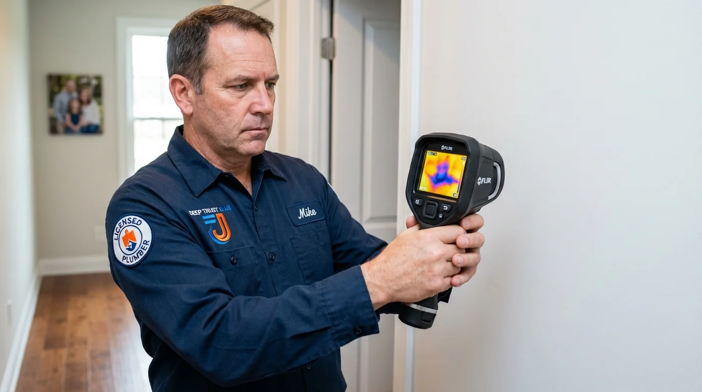 Thermal imaging leak detection by Johns Plumbing LLC in Crossville